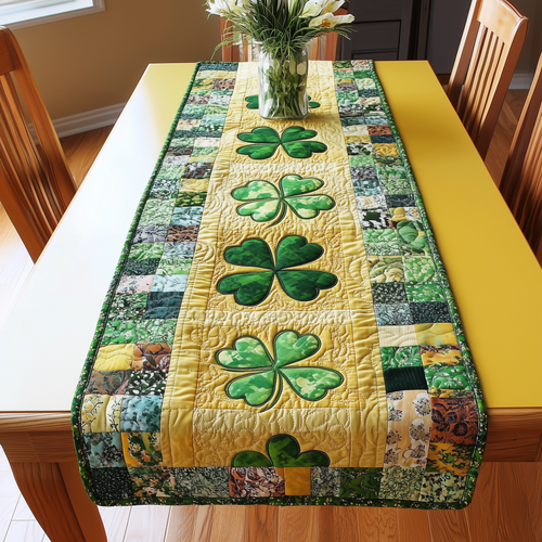 Irish Shamrock Quilted Tabler Runner GFTOTL2182