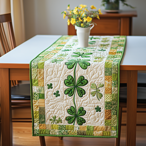 Irish Shamrock Quilted Tabler Runner GFTOTL2184