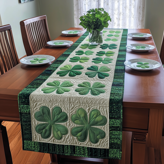 Irish Shamrock Quilted Tabler Runner GFTOTL2185