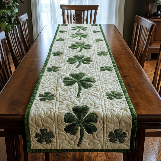 Irish Shamrock Quilted Tabler Runner GFTOTL2187