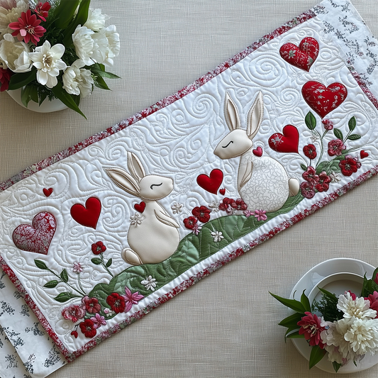 Bunny Couple Quilted Table Runner GFTOTL2275