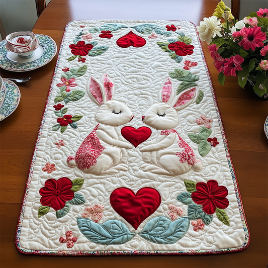 Bunny Couple Quilted Table Runner GFTOTL2276