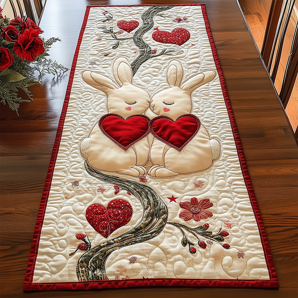 Bunny Couple Quilted Table Runner GFTOTL2277