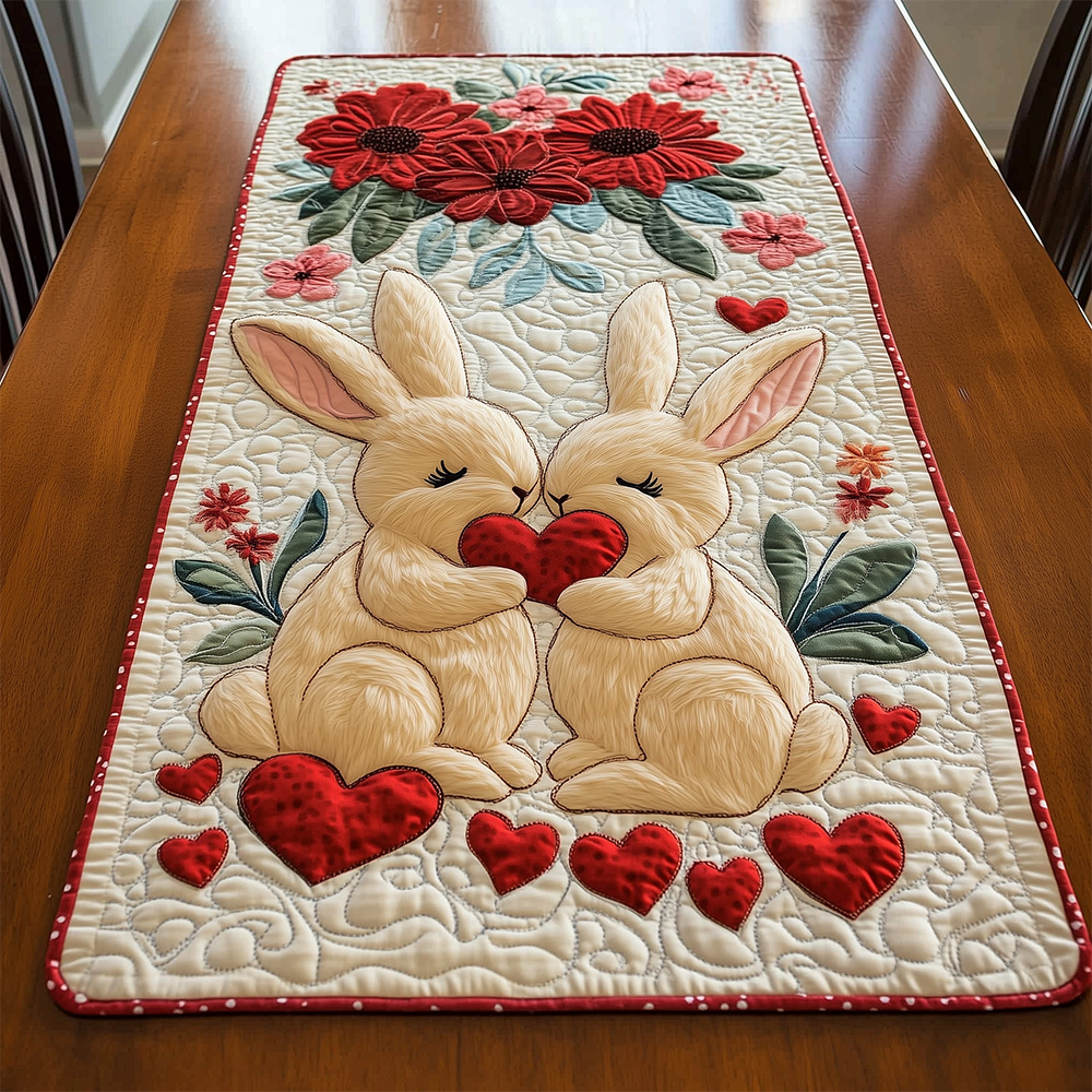 Bunny Couple Quilted Table Runner GFTOTL2280