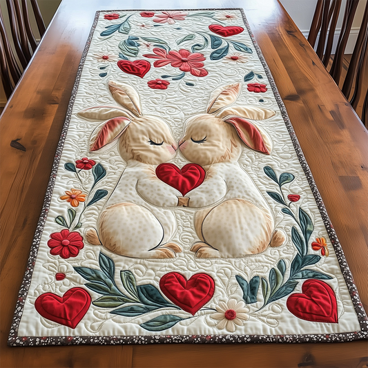 Bunny Couple Quilted Table Runner GFTOTL2281