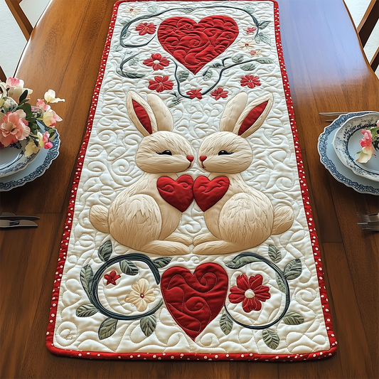 Bunny Couple Quilted Table Runner GFTOTL2284