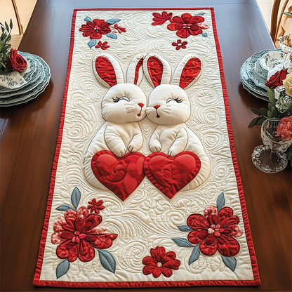 Bunny Couple Quilted Table Runner GFTOTL2286