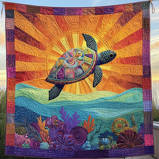 Mandala Turtle Quilted Blanket GFTOTL2435