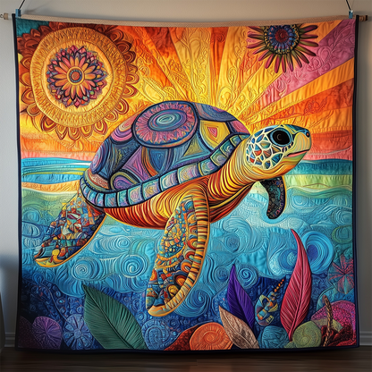 Mandala Turtle Quilted Blanket GFTOTL2437