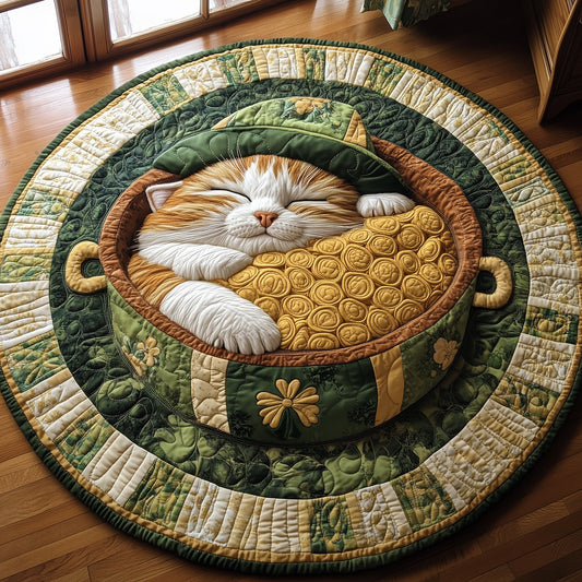 Irish Cat Quilted Round Mat GFTOTL2509