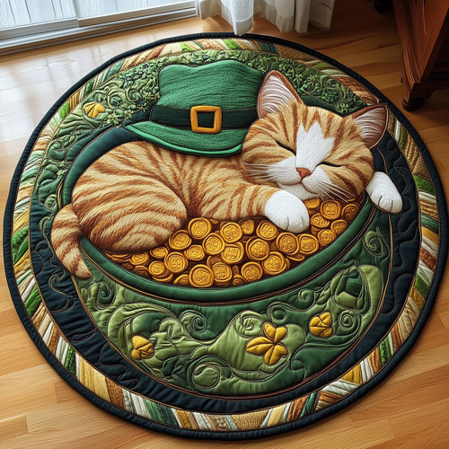 Irish Cat Quilted Round Mat GFTOTL2510