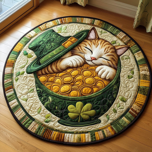 Irish Cat Quilted Round Mat GFTOTL2511