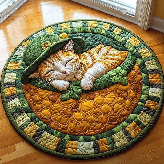 Irish Cat Quilted Round Mat GFTOTL2512