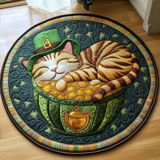 Irish Cat Quilted Round Mat GFTOTL2513