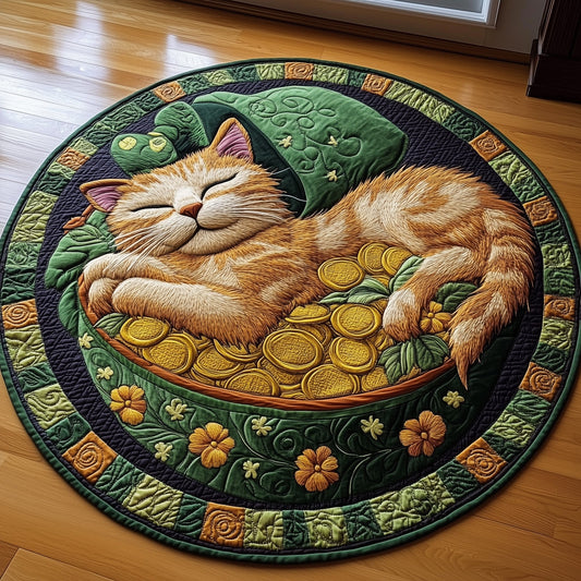 Irish Cat Quilted Round Mat GFTOTL2514