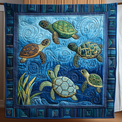 Sea Turtle Quilted Blanket GFTOTL254