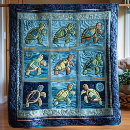 Sea Turtle Quilted Blanket GFTOTL255