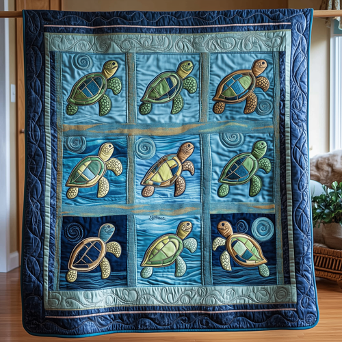 Sea Turtle Quilted Blanket GFTOTL255