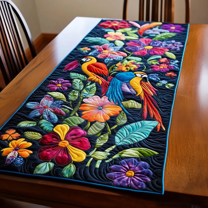 Tropical Parrots Quilted Table Runner GFTOTL274