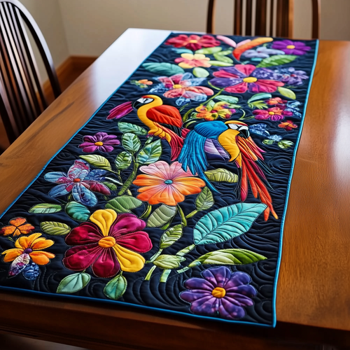 Tropical Parrots Quilted Table Runner GFTOTL274