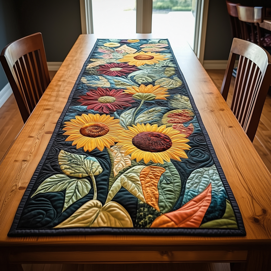 Autumn Sunflowers Quilted Table Runner GFTOTL280