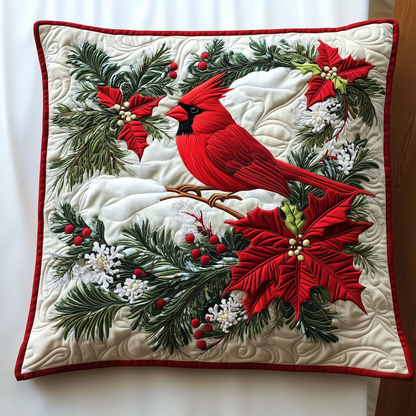 Red Cardinal Quilted Pillow Case GFTOTL494