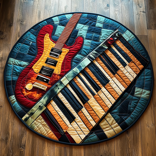 Guitar Harmony Quilted Round Mat GFTOTL578