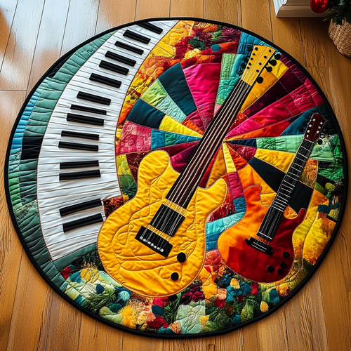 Guitar Harmony Quilted Round Mat GFTOTL583