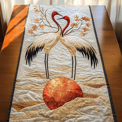 Red Cranes Quilted Table Runner GFTOTL604