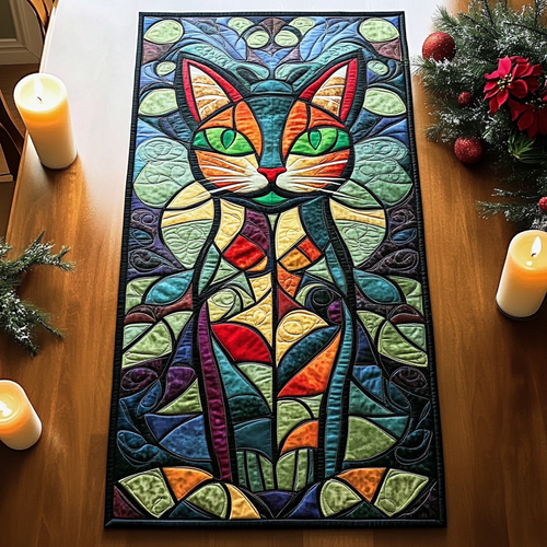 Majestic Cat Quilted Table Runner GFTOTL618