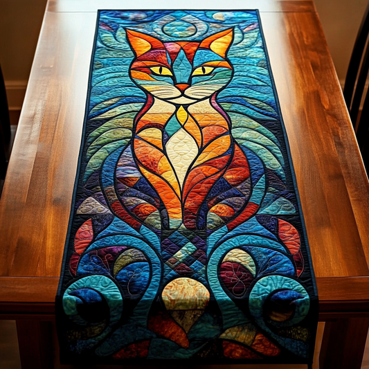 Majestic Cat Quilted Table Runner GFTOTL623