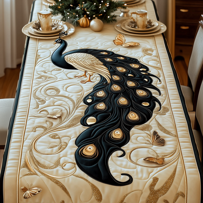 Royal Peacock Quilted Table Runner GFTOTL722