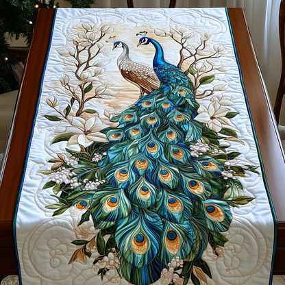 Peacock Garden Quilted Table Runner GFTOTL734