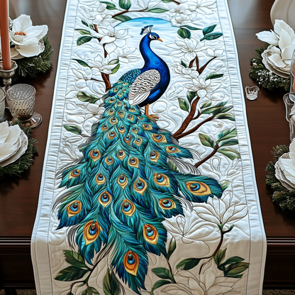 Peacock Garden Quilted Table Runner GFTOTL735