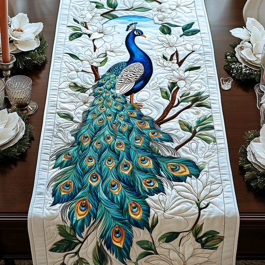 Peacock Garden Quilted Table Runner GFTOTL735