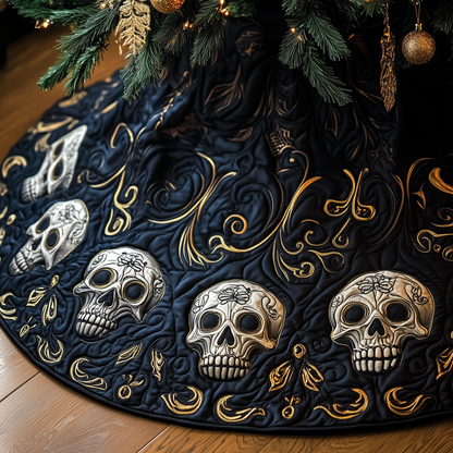 Elegant Skull Quilted Tree Skirt GFTOTP1153