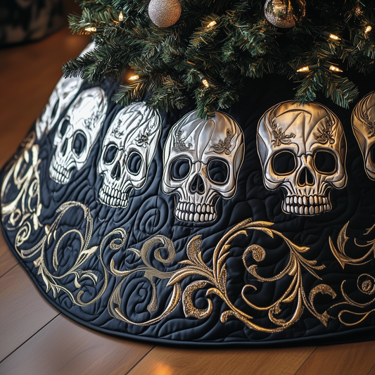 Elegant Skull Quilted Tree Skirt GFTOTP1154