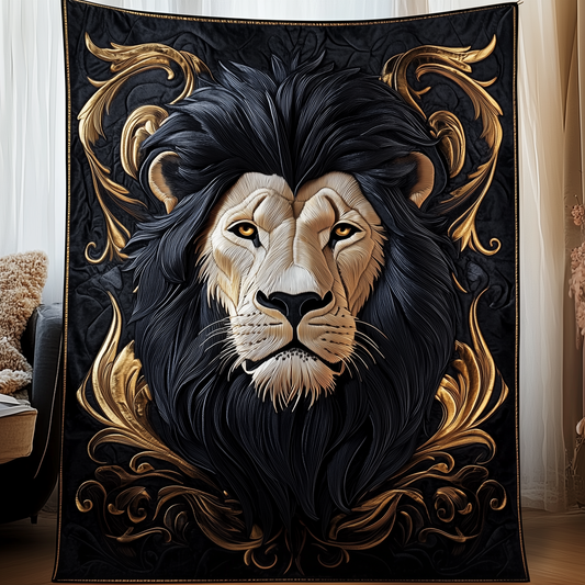 Majestic Lion Quilted Blanket GFTOTP1253