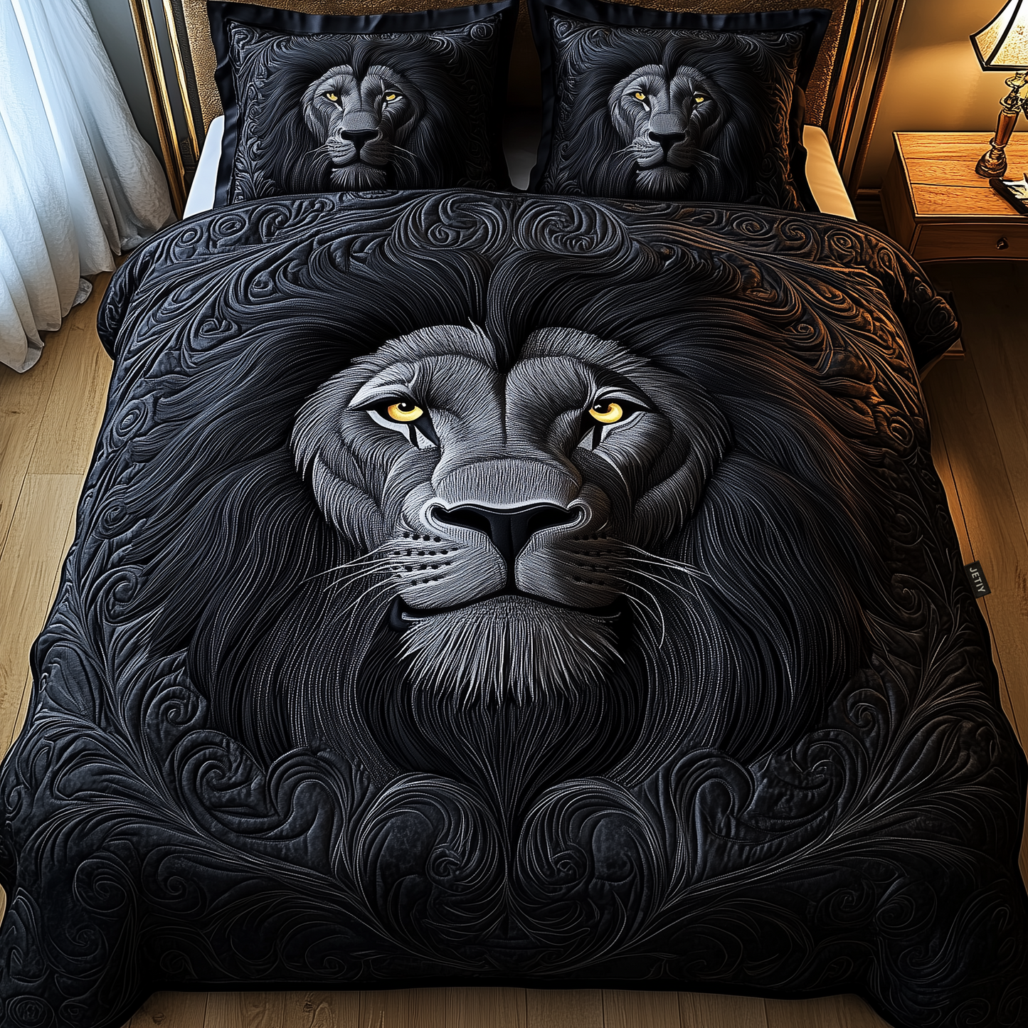 Majestic Lion 3-Piece Quilted Bedding Set GFTOTP1260