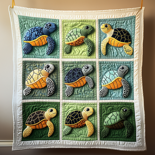 Sea Turtle Quilted Blanket GFTOTP1296