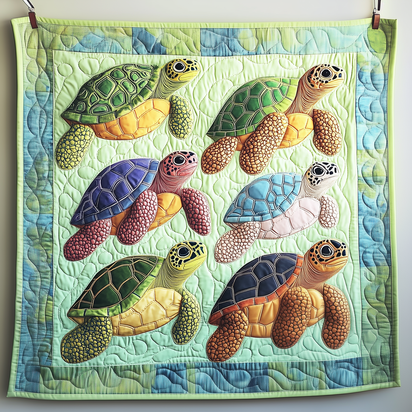 Sea Turtle Quilted Blanket GFTOTP1297