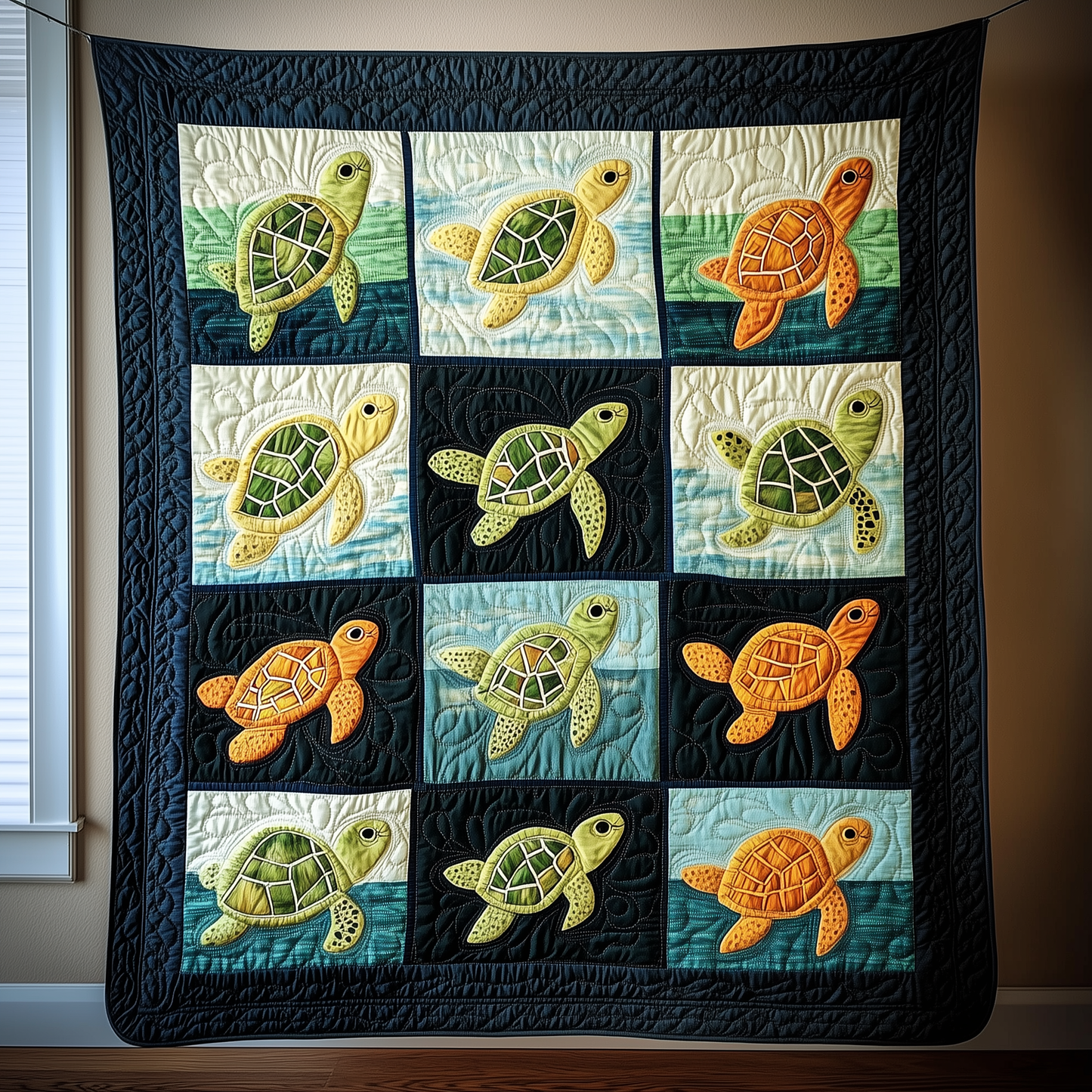 Sea Turtle Quilted Blanket GFTOTP1303