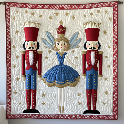 Christmas Nutcracker in Fairytale Quilted Blanket GFTOTP1602