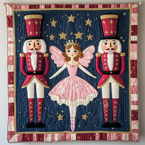 Christmas Nutcracker in Fairytale Quilted Blanket GFTOTP1604