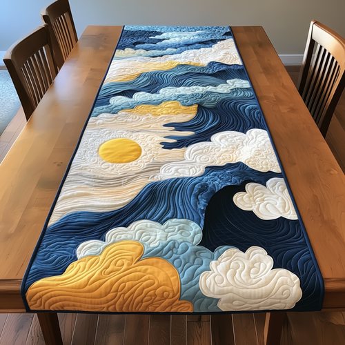 Sea Wave Quilted Table Runner GFTOTP163