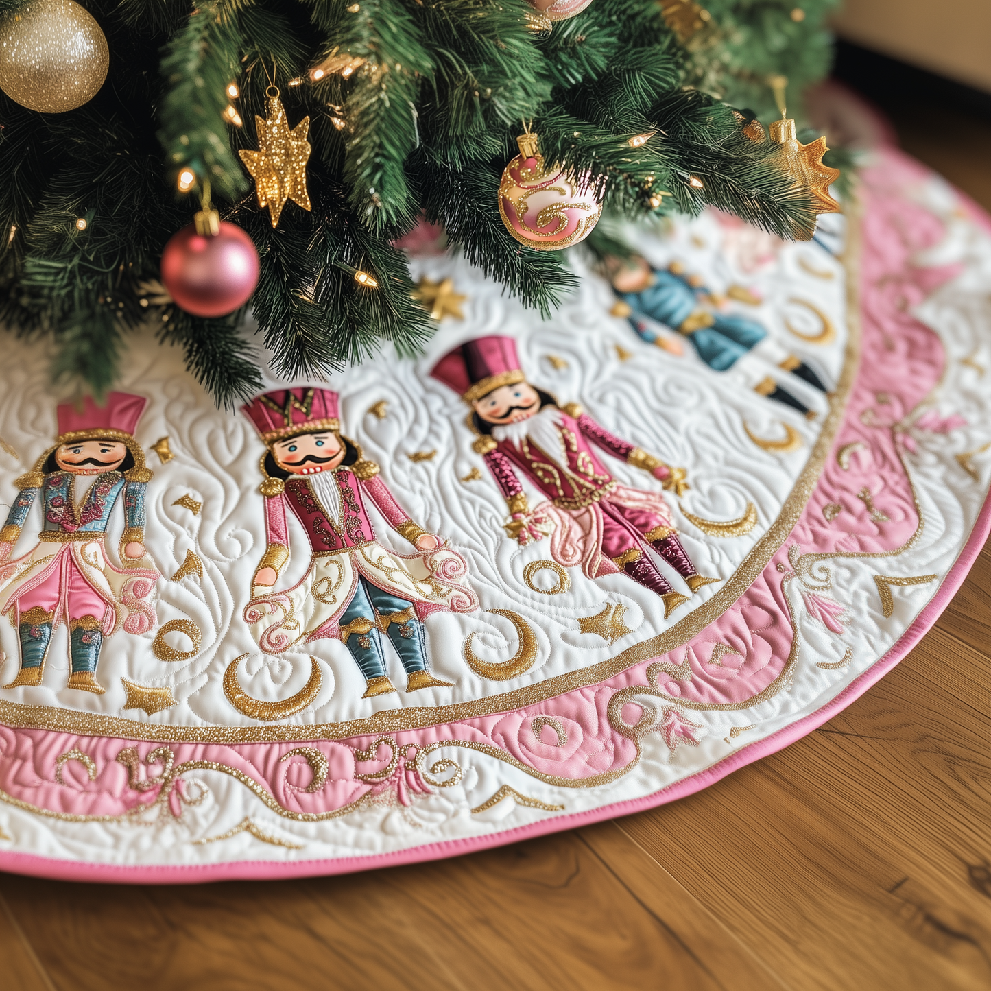 Christmas Nutcracker Quilted Tree Skirt GFTOTP1701