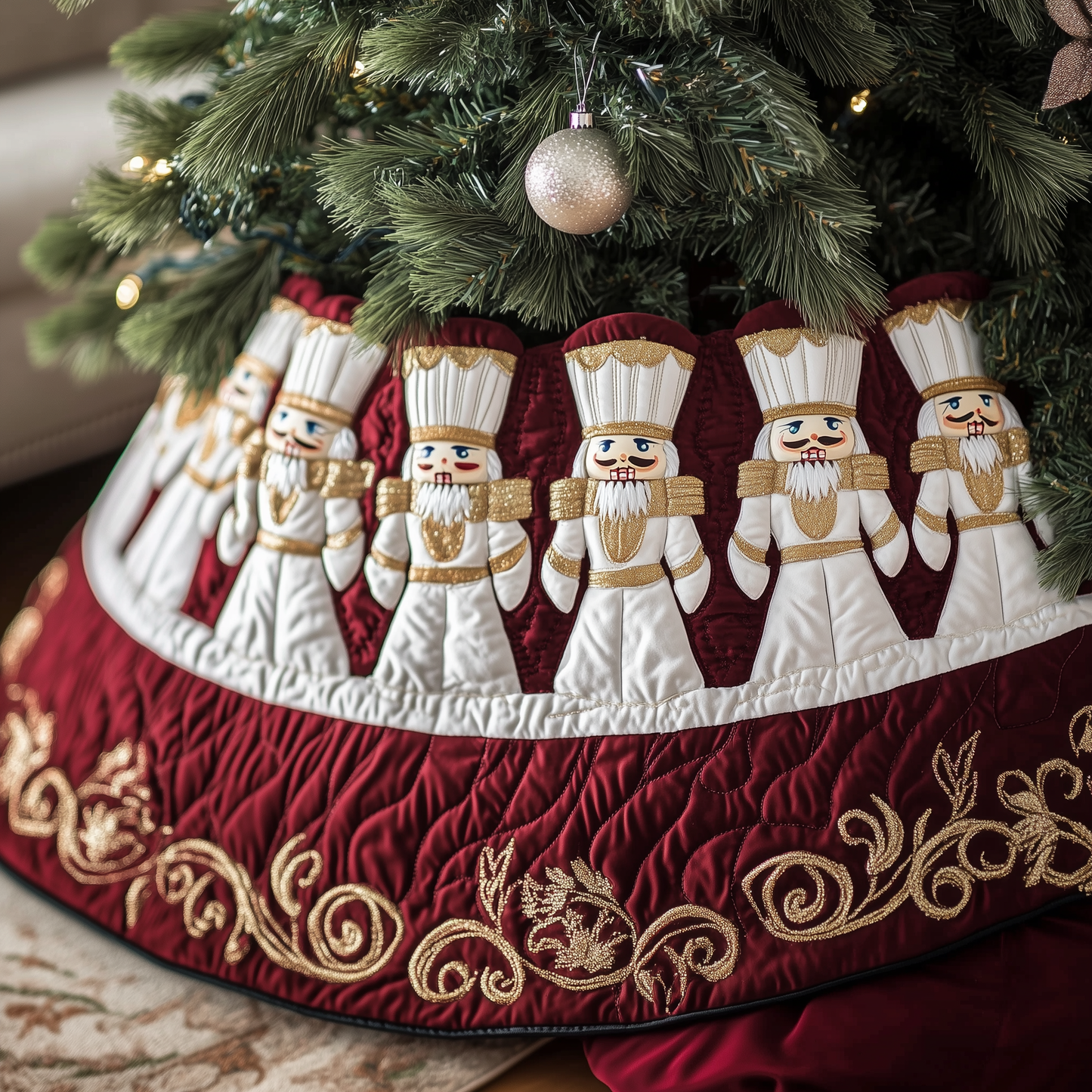 Christmas Nutcracker Quilted Tree Skirt GFTOTP1705