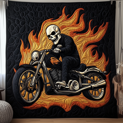 Skull Rider Quilted Blanket GFTOTP1848