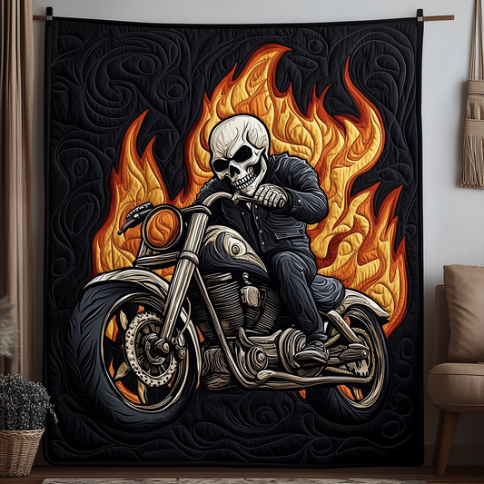 Skull Rider Quilted Blanket GFTOTP1850