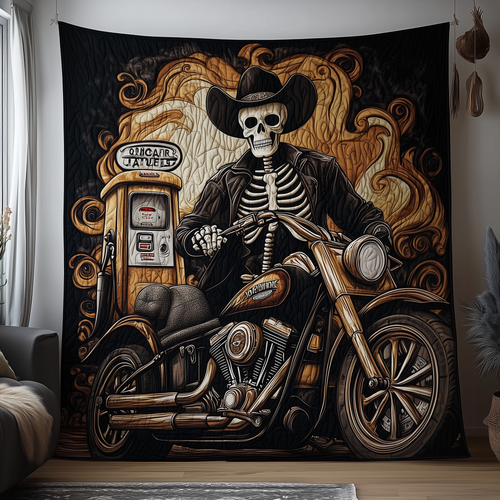 Skull Rider Quilted Blanket GFTOTP1855